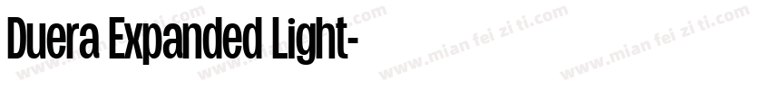 Duera Expanded Light字体转换
